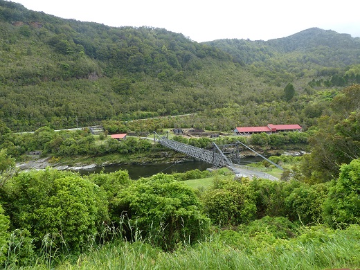 The Brunner Coal Mine seen across the Grey River, Nov 2015
